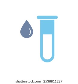Icono de línea de concepto de muestra de sangre. Ilustración de elemento simple. diseño de símbolo de contorno de concepto de muestra de sangre.