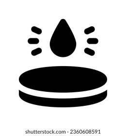 Blutprobenglyph-Symbol. Vektorsymbol für Ihre Website, Ihr Handy, Ihre Präsentation und Ihr Logo-Design.