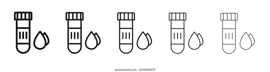 Blood sample icon design, logo, app, UI. Vector illustration, EPS