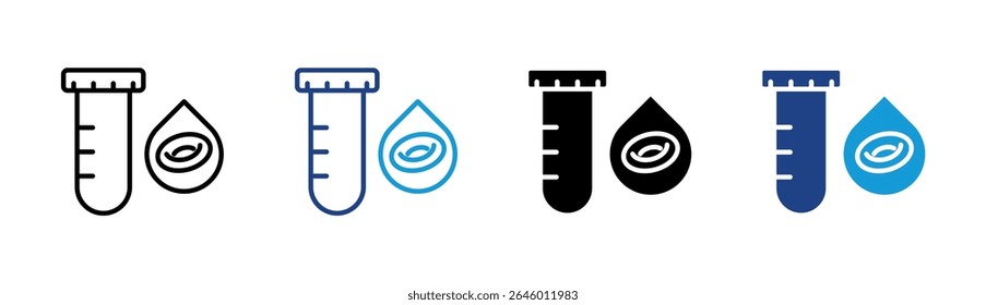 Elemento de icono de muestra de sangre para diseño