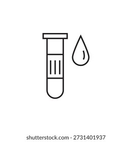 blood sample icon illustration element design