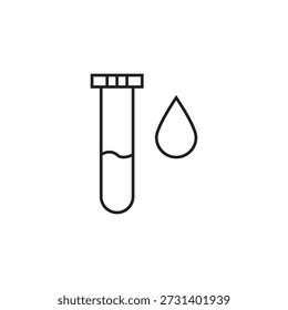 blood sample icon illustration element design