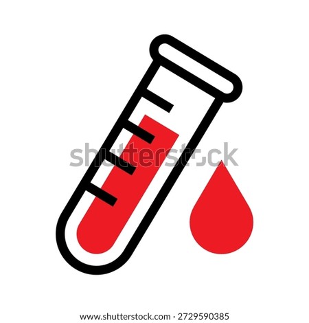 Blood sample icon, Medical blood test symbol, Healthcare fluid icon, Laboratory science graphics, Diagnostic medicine illustration, Hospital analysis tools
