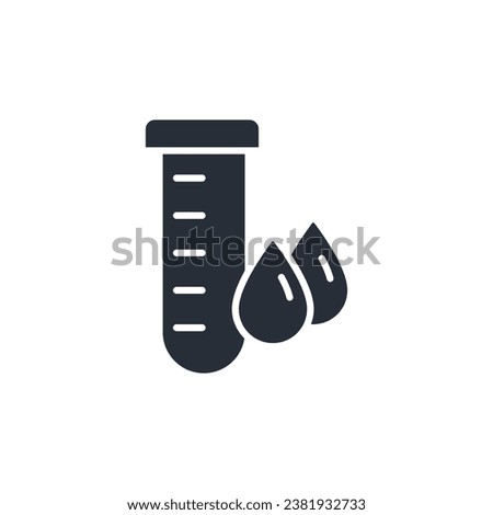 blood sample icon. vector.Editable stroke.linear style sign for use web design,logo.Symbol illustration.