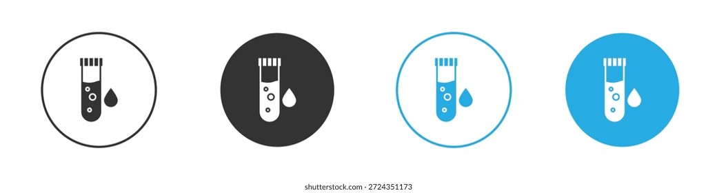 Blood sample icons design element. vector illustration on white background.