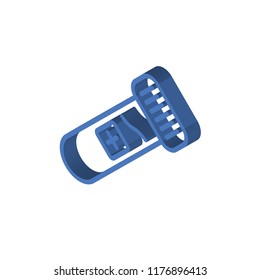 Blood sample isometric left top view 3D icon