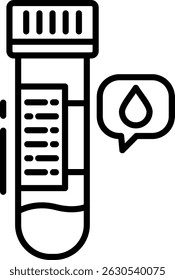 Blood Sample New Creative Icon Design Vector