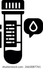 Vetor de design de ícone criativo novo da amostra de sangue
