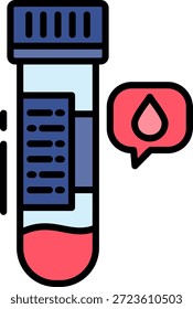 Vetor de design de ícone criativo novo da amostra de sangue