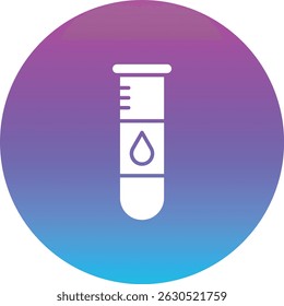 Blood Sample vector icon. Can be used for printing, mobile and web applications.