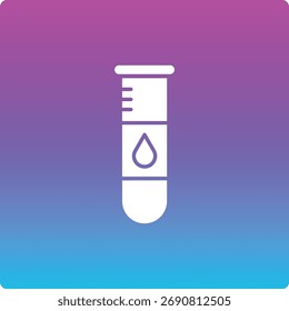 Ícone do vetor de amostra de sangue. Pode ser usado para impressão, aplicativos móveis e da Web.