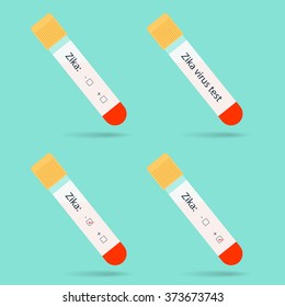 Blood sample for Zika virus test icon isolated on background. concept. Trendy Simple vector symbol for web site design or button to mobile app. Logo illustration
