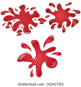 blood set. Vector illustration