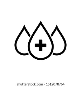 Blood Simple Icon Design Template