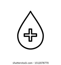 Blood Simple Icon Design Template