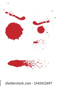 Blood splash and splatter vector - Illustration