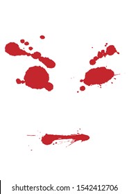 Blood splash and splatter vector - Illustration