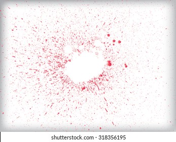 Blood Splatter Background . Red Ink 