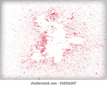 Blood Splatter Background . Red Ink for Design Use .