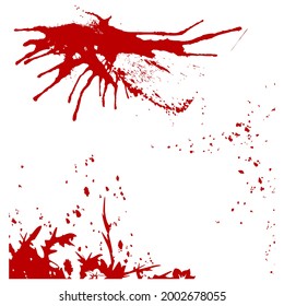 fondo de batalla de salpicadura de sangre .vector