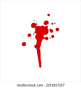 Las ilustraciones de los iconos de la mancha sanguínea son adecuadas para representar conflictos, violencia o condiciones altamente emocionales. Ifilm, o Esta ilustración se puede usar para transmitir un mensaje fuerte y convincente. 