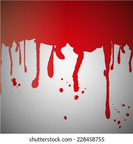 Blood splatter on wall