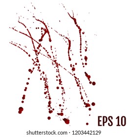 Blood Splatter Painted Vector Isolated On Stock Vector Royalty Free Shutterstock