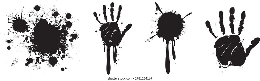 blood splatter splash drop paint