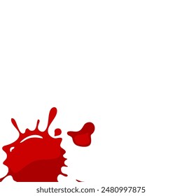 blood splatters on a white background