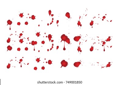 Blood splatters Vector Eps 10