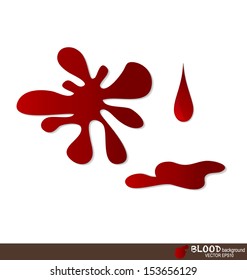 Blood stains, blood background. Vector illustration.