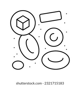 sangre con el vector de la línea de problemas de la enfermedad del azúcar. signo de problema de la sangre con la enfermedad del azúcar. símbolo de contorno aislado ilustración negra