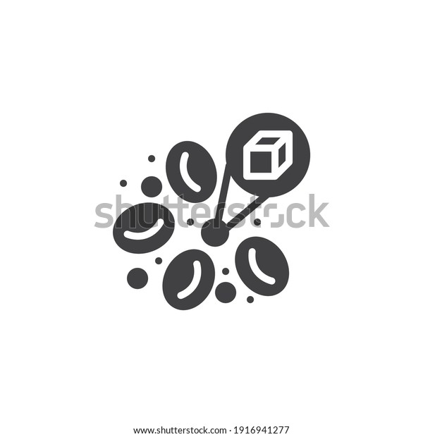 Blood sugar glucose vector\
icon. filled flat sign for mobile concept and web design. Diabetes\
blood sugar glyph icon. Symbol, logo illustration. Vector\
graphics