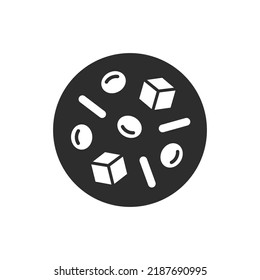 Blood Sugar Icon. Black And White Symbol. Vector Illustration