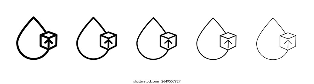 Icono de azúcar en sangre logotipo de contorno simple plano