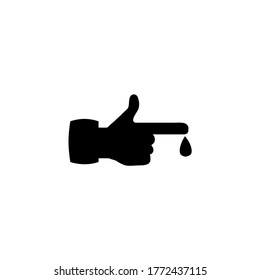 blood sugar icon vector illustration logo template