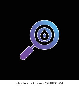 Bluetest blauer Farbverlauf-Vektorsymbol