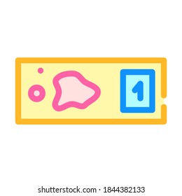 Vektorgrafik des Bluetest-Farbbildes. Bluttestzeichen. einzelne Symbolillustration