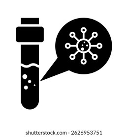 Blood test - Complete blood count CBC icon - information about white and red cells and concentration of hemoglobin and hematocrit. Isolated vector illustration	