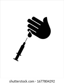 blood test flat icon,vector best flat blood test icon.