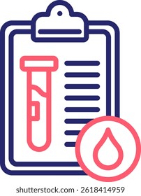 Blood Test Icon Color Vector Illustration