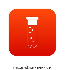 Blood test icon digital red for any design isolated on white vector illustration