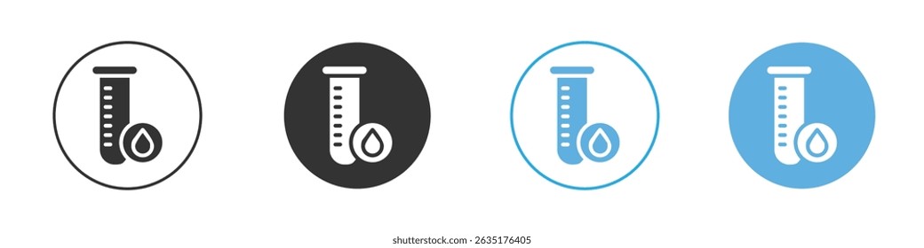 Blood test icon Editable flat style, illustration icons