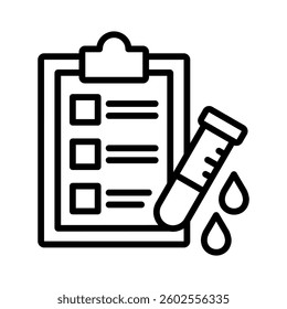 Blood Test Icon Element for Design