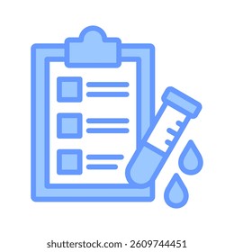 Blood Test Icon Element for Design