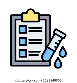 Bluttest-Symbolelement für Design