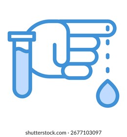 Blood Test Icon Element For Design