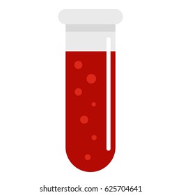 Blood test icon flat isolated on white background vector illustration