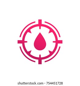 blood test icon isolated on white