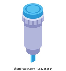 Blood test icon. Isometric of blood test vector icon for web design isolated on white background